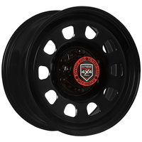 Extreme 4X4 Steel Wheel D-Hole 17X8 6/139.7 45P Black 106.1 Ranger Everest + Cap