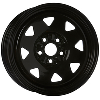 Extreme 4x4 Steel Wheel 17x8 5/120 30P Black 65.1mm fits VW Amarok with Bolts