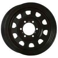 Extreme 4x4 Steel Wheel D-Hole 18X8 6/139.7 30P Black 110.1cb fits Ford Ranger