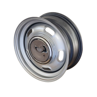 Extreme Classic Muscle 5 Slot Steel Wheel 14x5" 5/114.3 6P Silver 62cb