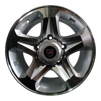 Extreme 4x4 Alloy Wheels Cyclone 16x8 5/150 0P Silver for Landcruiser 4x4 5 Stud