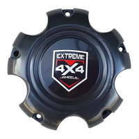 4 x Extreme  Wheels 70mmx103mm Screw-In Black Centre Caps to suit 5/127 Jeep