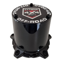 4 x Black Centre Cap 5/150 Extreme 4x4 Steel Wheel White Writing No 79 Series