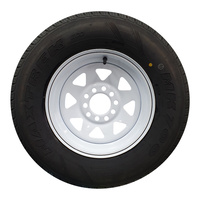 13x4.5" for ford HT Holden Wheel Rim and 175R13c LT Tyre White Trailer Crvn Boat