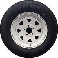 14x6" for ford 5/114.3 14P Wheel Rim and 185R14c LT Tyre White Trailer Crvn Boat
