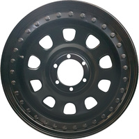 Extreme 4x4 Steel Wheel 16X8 6/139.7 23N BLACK GENUINE D-LOCKER 110.1cb 