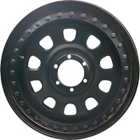 Extreme 4x4 Steel Wheel D-Hole 17x8 23N 6Stud Black Genuine D-Locker 110.1cb