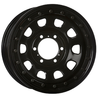 Extreme 4x4 Steel Wheel 16X8-3 6/139.7 0P BLACK D-LOCKER 106.1