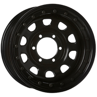 Extreme 4x4 Steel Wheel 16X8 6/139.7 13N BLACK D-LOCKER 110.1cb FIT PATROL