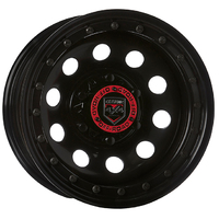 Extreme 4x4 Steel Wheel 16x8 6/139.7 13N Black R-locker 110.1cb Cap fits Patrol