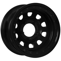 Extreme 4x4 Steel Wheel 16x8 5/150 25N Black DLocker 110.1 for 70Ser Landcruiser