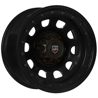 Extreme 4x4 Steel Wheel 16x8-3 6/114.3 0P Black D-Locker 66.1 for D40 Navara+Cap