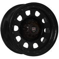 Extreme 4x4 Steel Wheel 17x8 6/139.7 20P Black Imitation D-Locker 106.1 + Cap