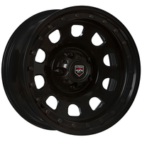 Extreme 4x4 Steel Wheel 17x8 5/127 6P R17 8 J Black D-Locker for Jeep 71.5 + Cap
