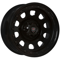 Extreme 4x4 Steel Wheel 17X9 5/127 0P BLACK D-LOCKER FIT JEEP 71.5 + CAP
