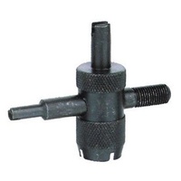 GTS 4 Way Tyre Valve Repair Tool Black for Tubeless Vehicle Tyre - WHGABVT21