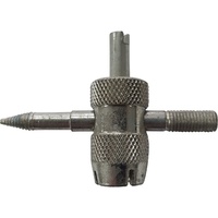 GTS 4 Way Tyre Valve Repair Tool Chrome for Tubeless Vehicle Tyre - WHGABVT22