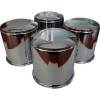4 x Extreme Wheels OD 111mm x 110mm Long Centre Cap Domes Chrome Car 4x4 SUV