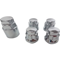 4 x Extreme 1/2" Chrome Wheel Lock Nut + Key Mag Steel for Ford Falcon Some Jeep
