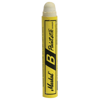 Markal "B" WHITE Dymark Tyre Crayon / Chalk / Paint Stick (Box of 12)