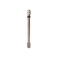 1 x GTS 110mm Metal Tyre Valve Extension Chrome for Tube/Tubeless Valve