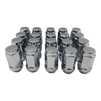 20 x Extreme 9/16" UNF 45mm Chrome Acorn Wheel Lug Nuts fit Landcruiser Caravan