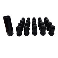 20 x Extreme 14x1.5 Spline Wheel Nut Black fit VE Holden Cruiser + Socket 49334