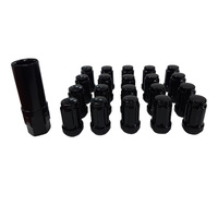20 x Extreme 7/16" Spline Lug Nut Black for Holden HR HK HT HG HQ HZ WB + Socket