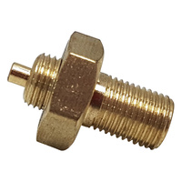 2 x GTS 22.6mm 32 Thread Internal Large Bore Tyre Valve Reducer Brass WHGASMAD1