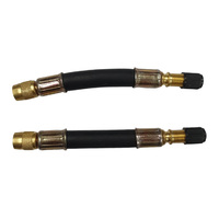 2 x GTS 105mm Flexible Tyre Valve Extension for Car Van Truck Wheel Inflation