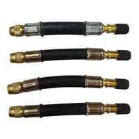 4 x GTS 105mm Flexible Tyre Valve Extension for Car Van Truck Wheel Inflation