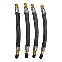 4 x GTS 160mm Flexible Tyre Valve Extension for Car Van Truck Wheel Inflation