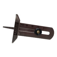 Pirelli Tyre Portable Tread Depth Gauge Metal Construct With Pocket-Sized Pouch