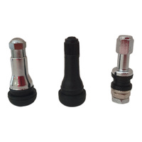12 x Mixed Car Tyre Valves (4 each TR413 Rubber Chrome and Metal Screw In)