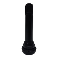 100 x GTS TR418 Long Snap-in Rubber Tubeless Tyre Valve for Hub Caps Unassembled