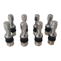 8 x GTS TR43E Metal Tubeless Screw-in Tyre Valve Schrader Valve Alloy Wheels