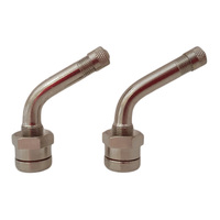 2 x GTS TR543D Tubeless Truck Tyre Valve Alcoa Wheels w/ Rim Hole 9.7mm (0.39")