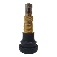1 x GTS TR618T Agricultural Air Liquid Grader Tubeless Rubber Snap-In Tyre Valve