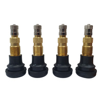 4 x GTS TR618T Agricultural Air Liquid Grader Tubeless Rubber Snap-In Tyre Valve