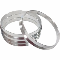 4 x Aluminium Wheel Hub CentreBore Locating Rings CBL OD=74.1mm ID=72.6mm