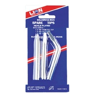 Lion Soldering Iron Replacement Tips Pointed & Bent Nickle Plated LT520T3