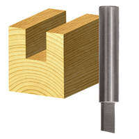 Carbitool 1/4" Shank Solid Carbide Single Flute Rip & Slotter Bit T 803 - 509