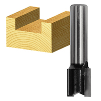 Carbitool 11/16 Hinge Mortise Bit 2 Flute Carbide Tipped 1/2 Shank T 1622 1/2