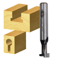 Carbitool 1/2 Single Flute Hook Slot Bit TCT Carbide Tip 1/4 Shank THS 16