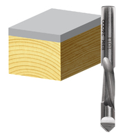 Carbitool 1/4 Spiral Down Cut Combination Flush Trimming Bit HSS HSF 1508