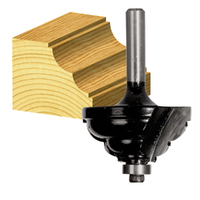 Carbitool 1-1/2" Rad Double Cove Bit Ball Bearing Guide 1/2" SHK TDC 706 B 1/2