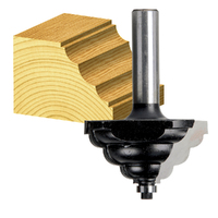 Carbitool 1-7/8" Rad Triple Cove Bit Ball Bearing Guide 1/4" SHK TTC 706 B 1/2