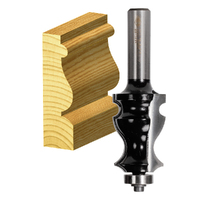 Carbitool 1-1/8" 2 Flute Face Moulding Bit Ball Bearing Guide TCT TFM 48 B 1/2