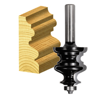 Carbitool 1-5/8" 2 Flute Face Moulding Bit Ball Bearing Guide TCT TFM 60 B 1/2