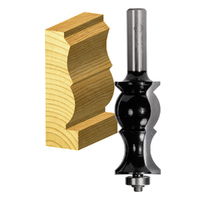 Carbitool 1-1/8" 2 Flute Face Moulding Bit Ball Bearing Guide TCT TFM 66 B 1/2